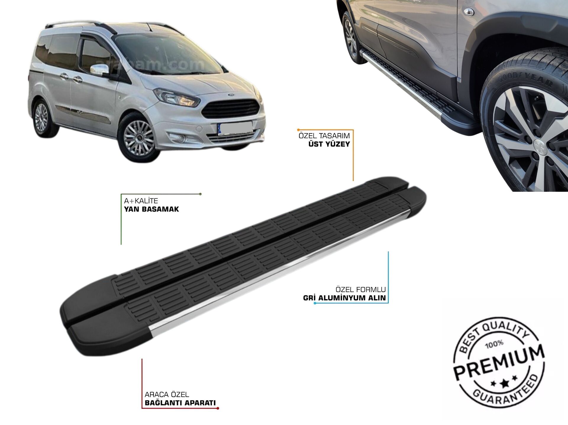 COURİER ARACA ÖZEL YAN BASAMAK 2014 2015 2016 2017 2018 2019 2020 2021 2022 2023 2024