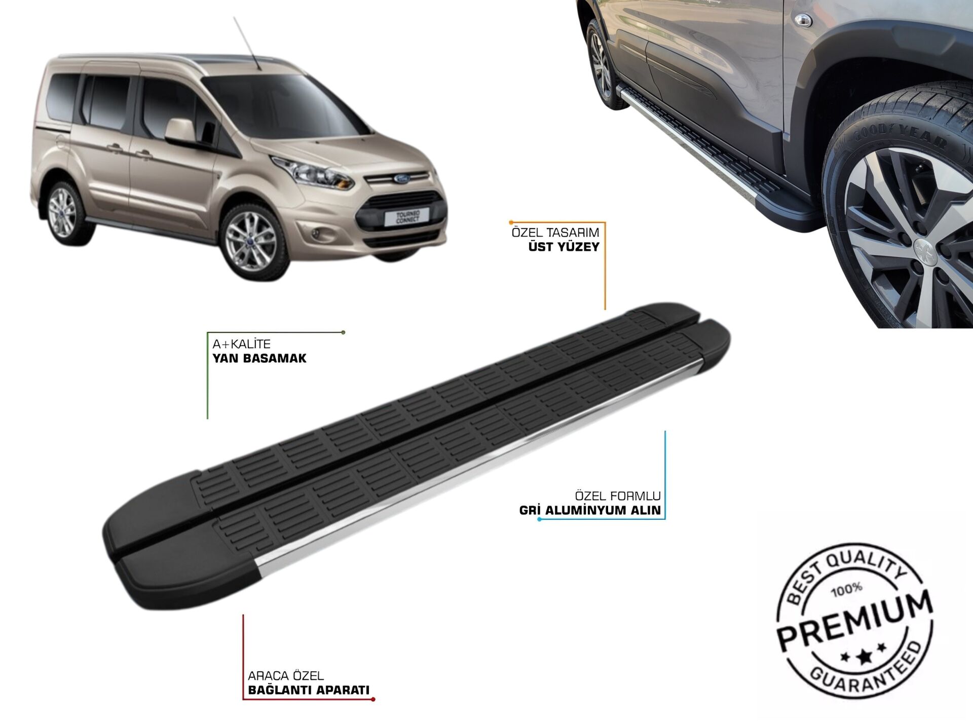 FORD CONNECT YAN BASAMAK 2014 2015 2016 2017 2018 2019 2020 2021 2022 2023 2024