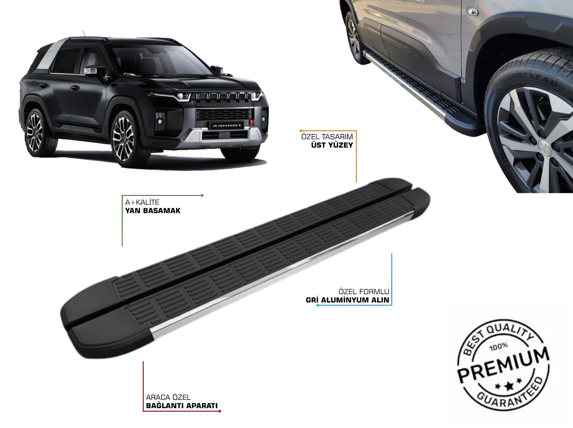 SSANGYONG TORRES BENZİNLİ ARACA ÖZEL YAN BASAMAK 2023 2024 2025