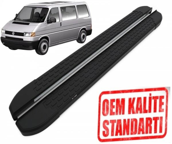 T4 TRANSPORTER UZUN ŞASE 1995 2003 YILLARI ARASI ARACA ÖZEL NEVADA SİYAH YAN BASAMAK