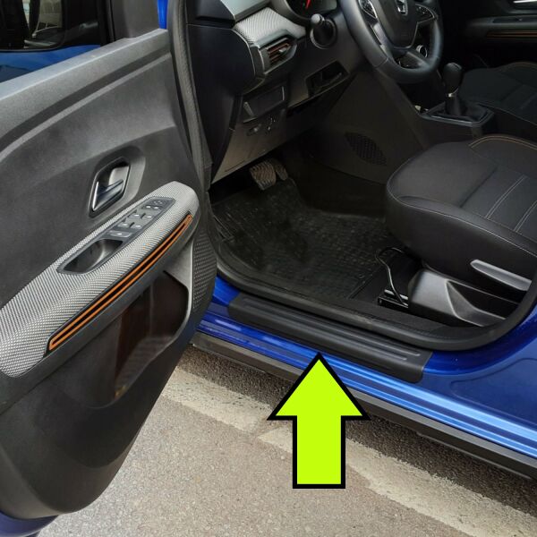 SANDERO KAPI EŞİĞİ PLASTİK MAT SİYAH 4 PARÇA 2020 2021 2022 2023 2024