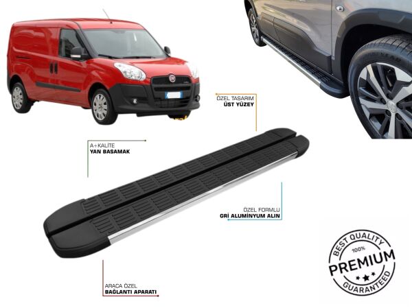 FIAT DOBLO UZUN ŞASE ARACA ÖZEL YAN BASAMAK 2010 2011 2012 2013 2014 2015 2016 2017 2018 2019 2020 2021 2022 2023
