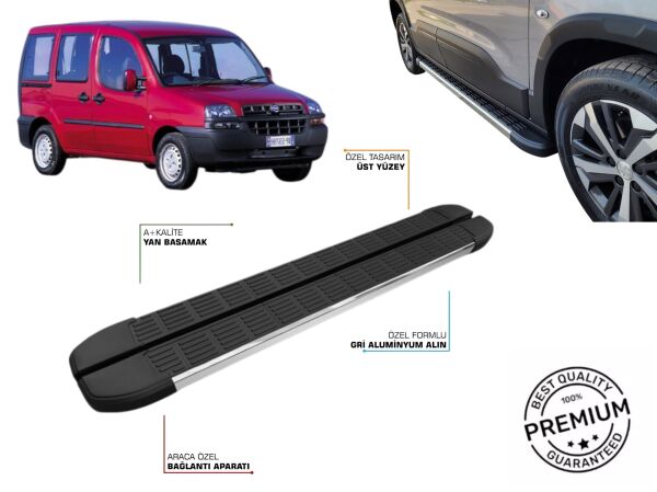 FIAT DOBLO KISA ŞASE ARACA ÖZEL YAN BASAMAK 2001 2002 2003 2004 2005 2006 2007 2008 2009