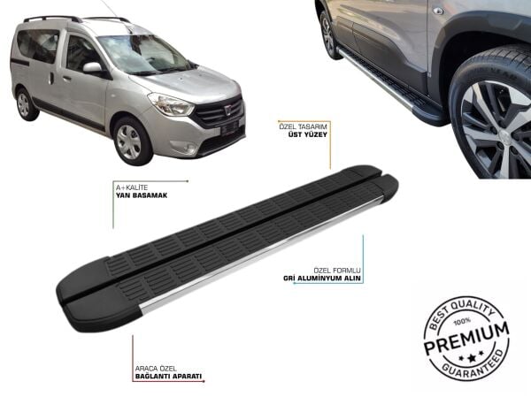 DACIA DOKKER ARACA ÖZEL YAN BASAMAK 2013 2014 2015 2016 2017 2018 2019 2020 2021 2022 2023