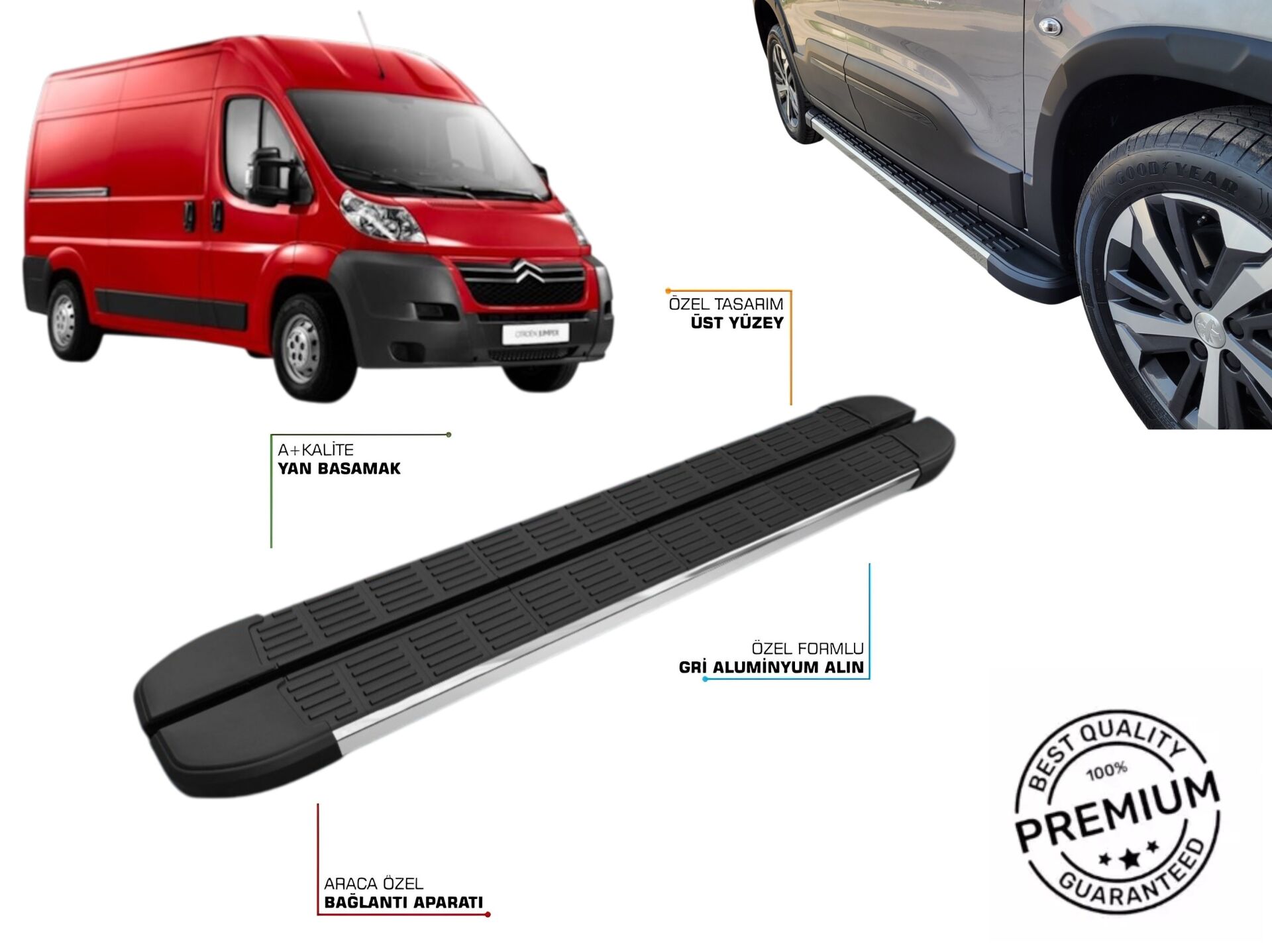 CITROEN JUMPER ORTA ŞASE YAN BASAMAK 2006 2007 2008 2009 2010 2011 2012 2013 2014 2015 2016 2017 2018 2019 2020 2021 2022 2023 2024