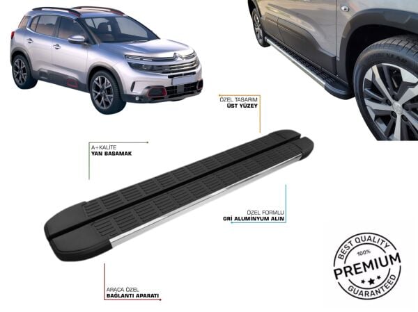 CITROEN C5 AIRCROSS ARACA ÖZEL YAN BASAMAK 2017 2018 2019 2020 2021 2022 2023 2024