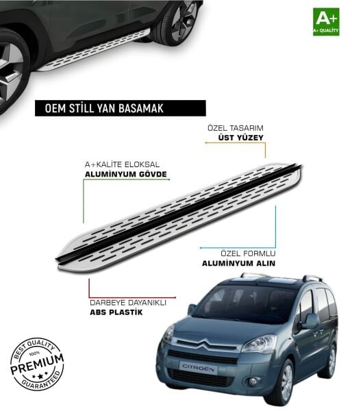 CITROEN BERLİNGO 2 2008 2009 2010 2011 2012 2013 2014 2015 2016 2017 2018 YAN BASAMAK