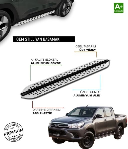 TOYOTA HILUX 8 2015 2016 2017 2018 2019 2020 2021 2022 2023 2024 2025 YAN BASAMAK