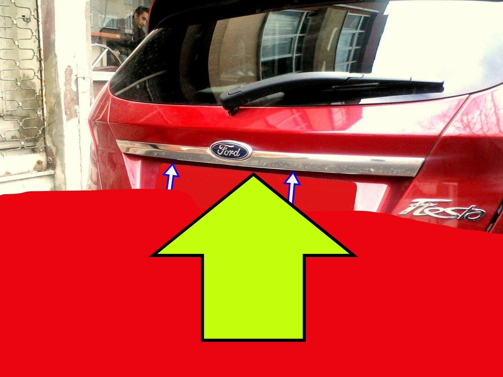 FİESTA BAGAJ ÇİTASI KROM 2009 2010 2011 2012 2013 2014 2015 2016