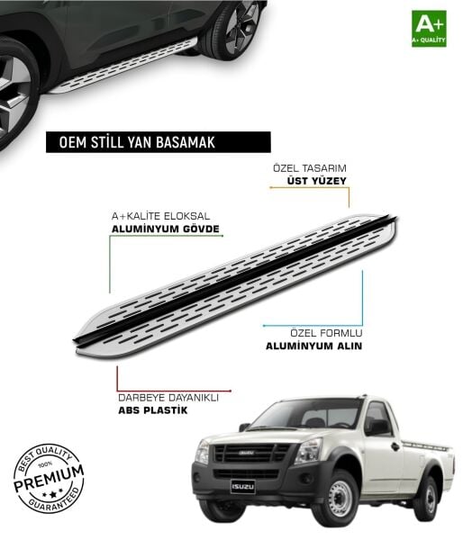 ISUZU D MAX 1 2005 2006 2007 2008 2009 2010 2011 2012 YAN BASAMAK