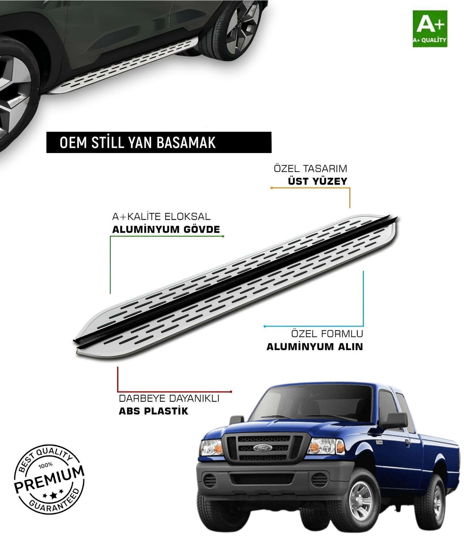 FORD RANGER 2 2006 2007 2008 2009 2010 2011 2012 YAN BASAMAK