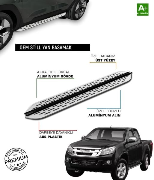 ISUZU D MAX 2 2012 2013 2014 2015 2016 2017 2018 2019 2020 YAN BASAMAK