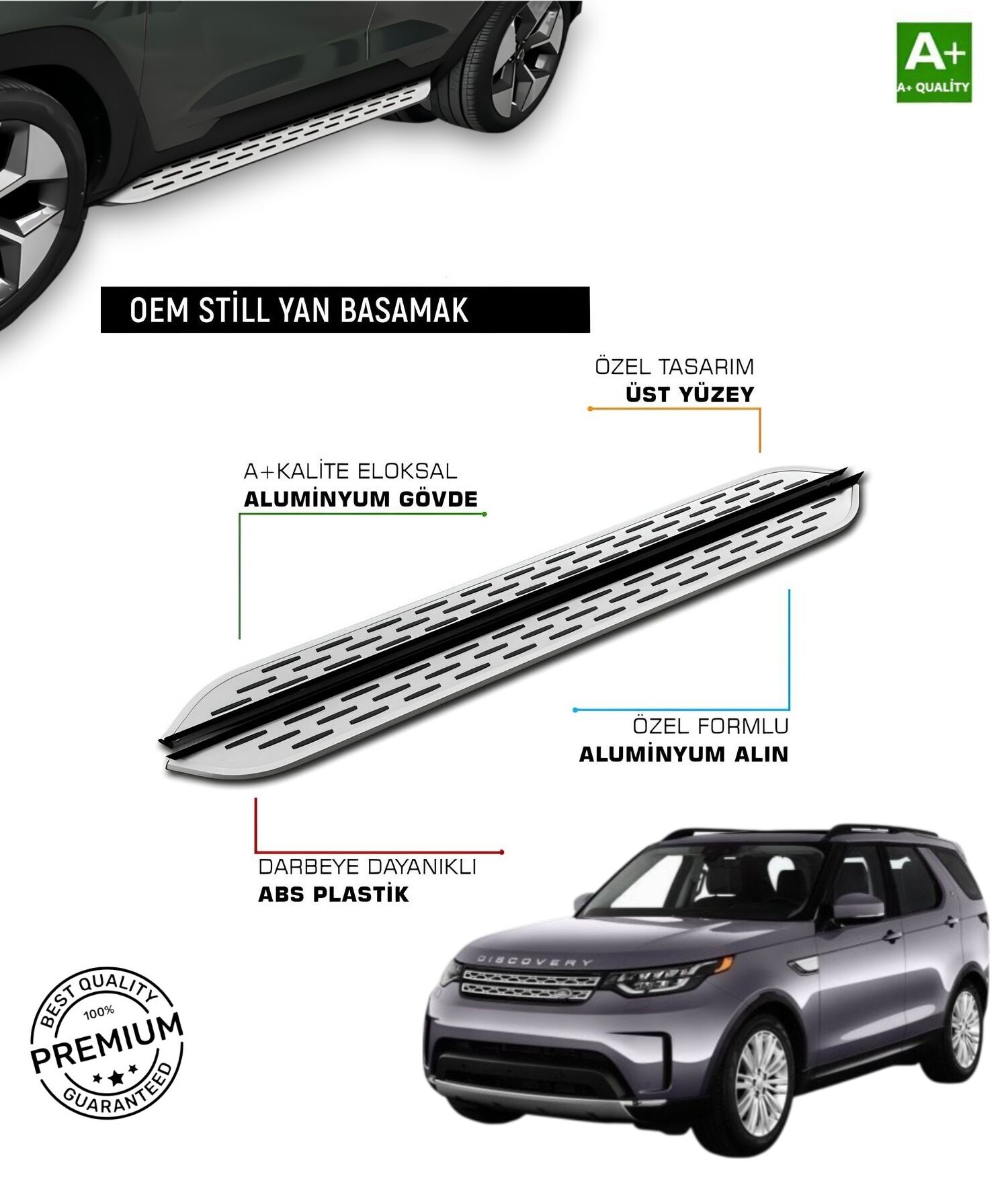 LAND ROVER DISCOVERY 5 2017 2018 2019 2020 2021 2022 2023 2024 2025 YAN BASAMAK