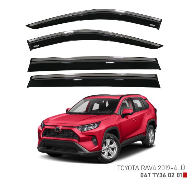 RAV 4 ARACA ÖZEL KROMLU CAM RÜZGARLIGI NİKEN 2019 2020 2021 2022 2023 2024