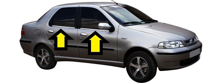 ALBEA CAM ÇİTASI KROM 2002 2003 2004 2005 2006 2007 2008 2009