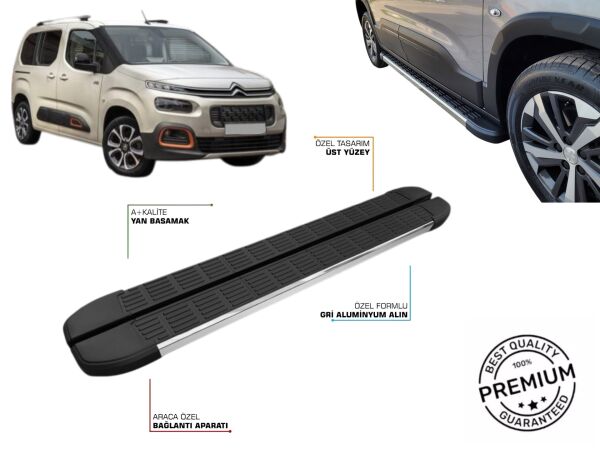 YENİ BERLİNGO KISA ŞASE ARACA ÖZEL YAN BASAMAK 2019 2020 2021 2022 2023 2024