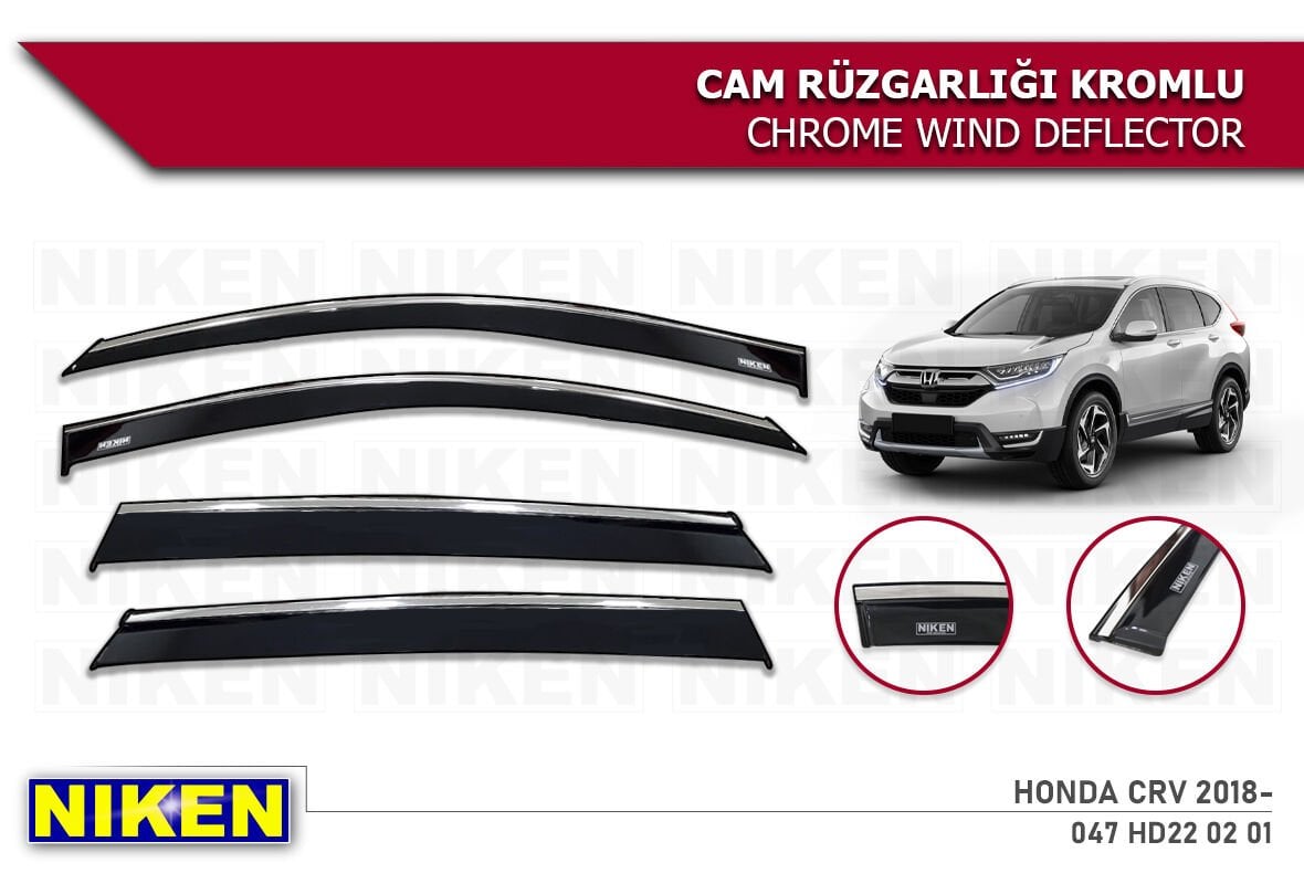 HONDA CRV CR-V 2018 2019 2020 2021 2022 2023 2024  KROMLU CAM RÜZGALIĞI