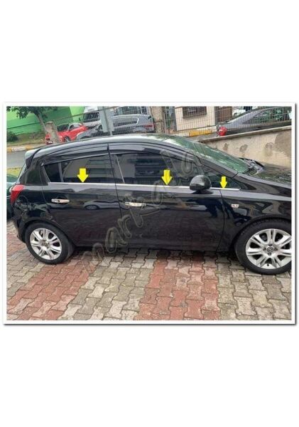 CORSA D CAM ÇİTASI 6 PARÇA KROM 2006 2007 2008 2009 2010 2011 2012 2013 2014 2015