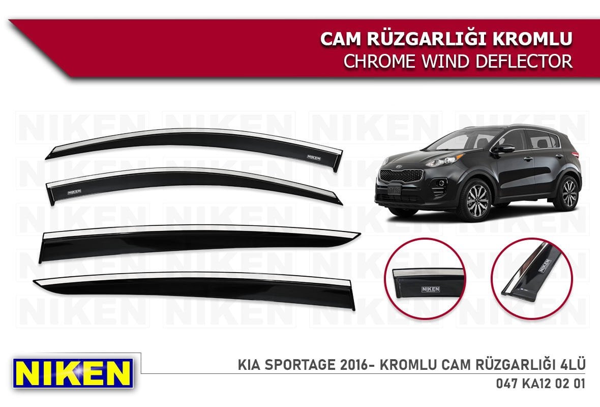 KİA SPORTAGE 2016 2017 2018 2019 2020 MODEL KROMLU CAM RÜZGARLIĞI