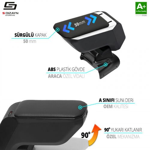 CLİO 4 ARACA ÖZEL KOL DAYAMA KOLÇAK 2012 2013 2014 2015 2016 2017 2018 2019