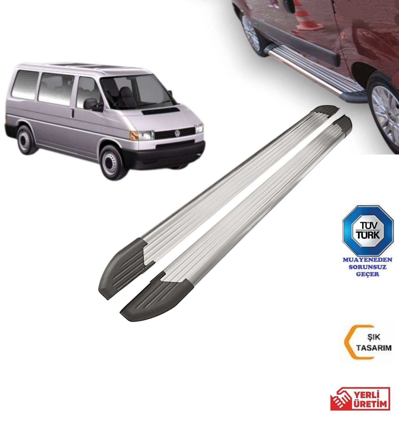 TRANSPORTER T4 UZUN ŞASE YAN BASAMAK 1995 1996 1997 1998 1999 2000 2001 2002 2003