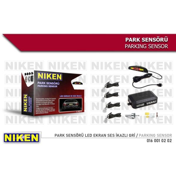 NİKEN PARK SENSÖRÜ LED EKRAN SES İKAZLI GRİ