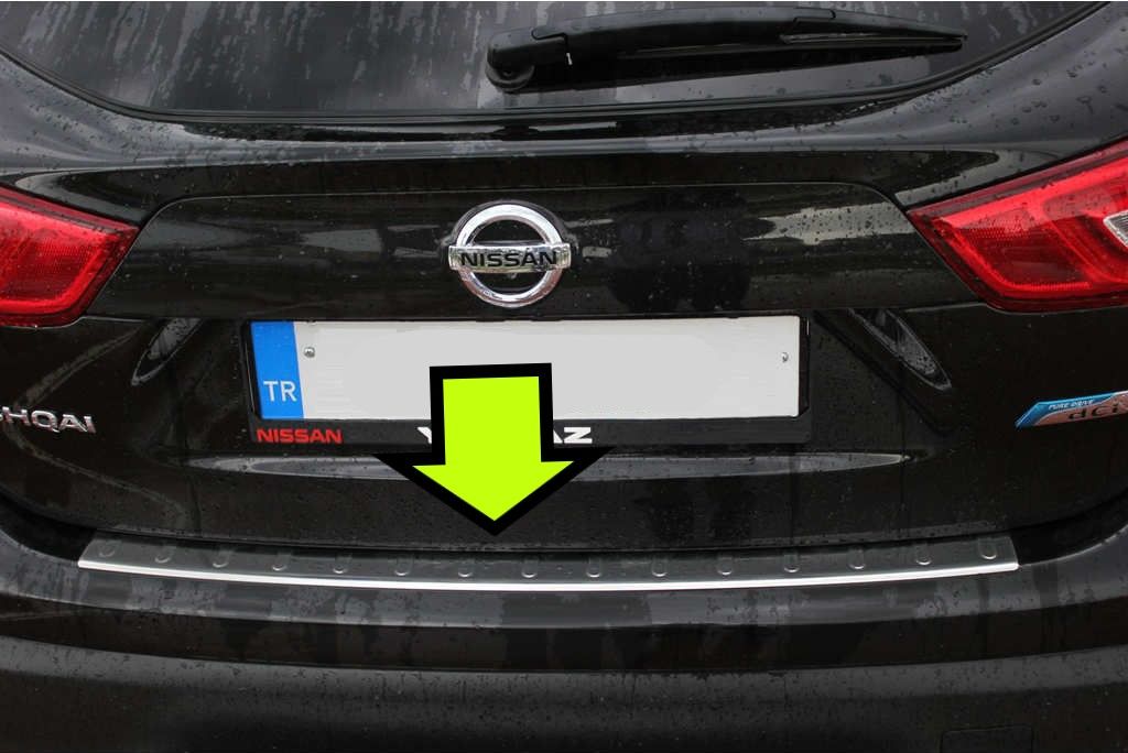 QASHQAİ ARKA TAMPON EŞİĞİ KROM 2014 2015 2016 2017 2018 2019 202