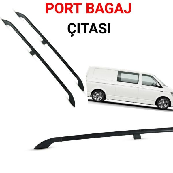TRANSPORTER T5 UZUN ŞASE PORT BAGAJ TAVAN ÇITASI SİYAH