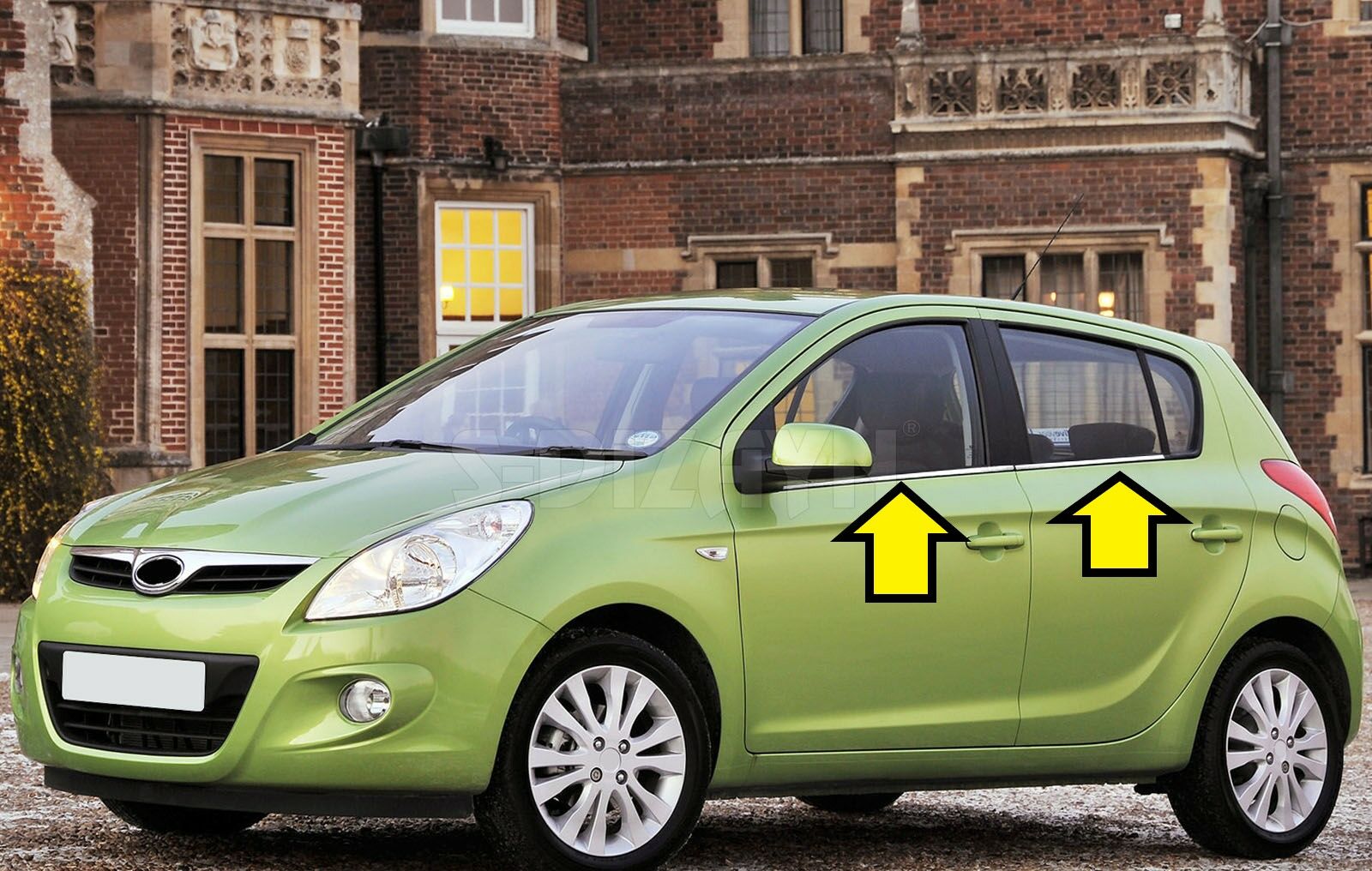 HYUNDAİ İ20 CAM ÇİTASI KROM 2008 2009 2010 2011 2012