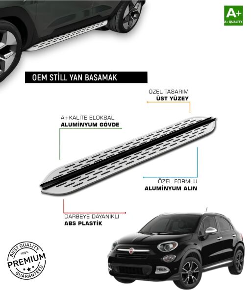 500X 2014 2015 2016 2017 2018 2019 2020 2021 2022 2023 2024 2025 ARACA ÖZEL YAN BASAMAK