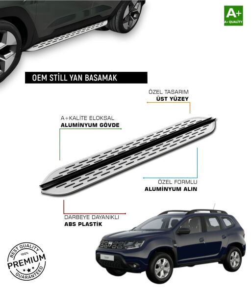 DUSTER 2018 2019 2020 2021 2022 2023 2024 2025 ARACA ÖZEL YAN BASAMAK