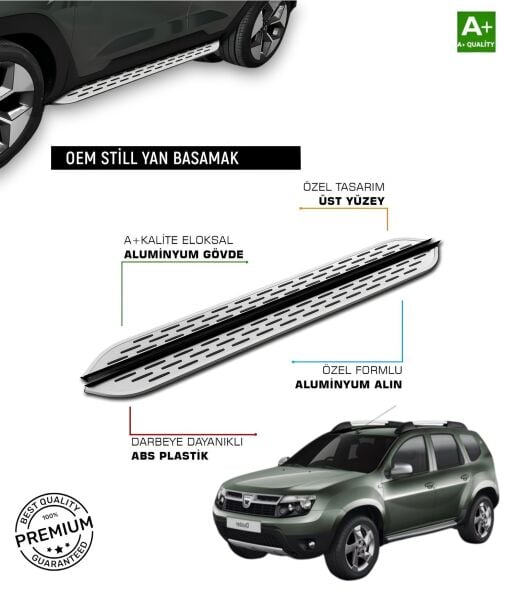 DUSTER 2009 2010 2011 2012 2013 2014 2015 2016 2017 2018 ARACA ÖZEL YAN BASAMAK