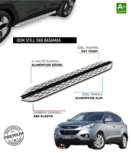 İX35 2010 2011 2012 2013 2014 2015 ARACA ÖZEL YAN BASAMAK