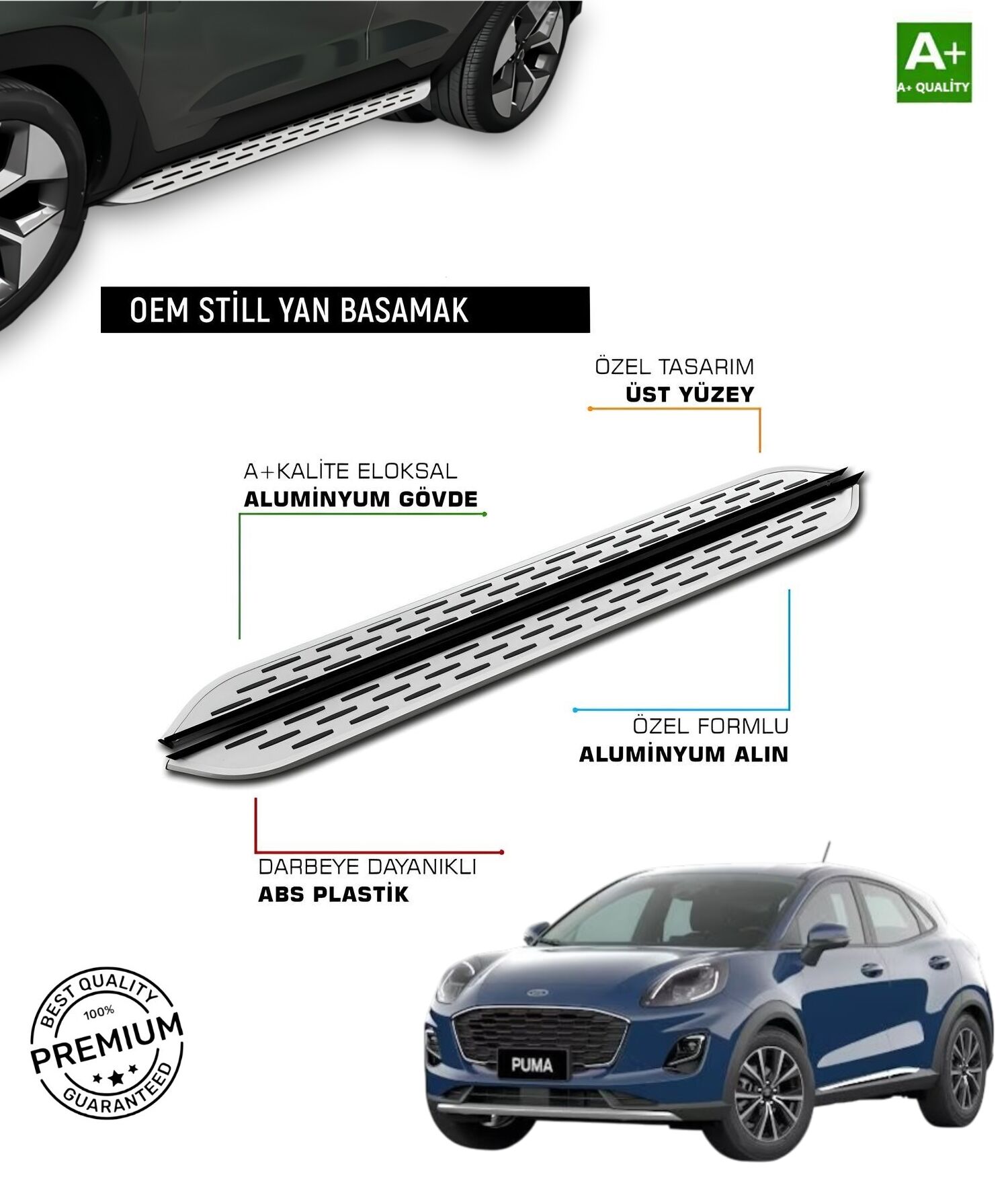 PUMA 2019 2020 2021 2022 2023 2024 2025 ARACA ÖZEL YAN BASAMAK