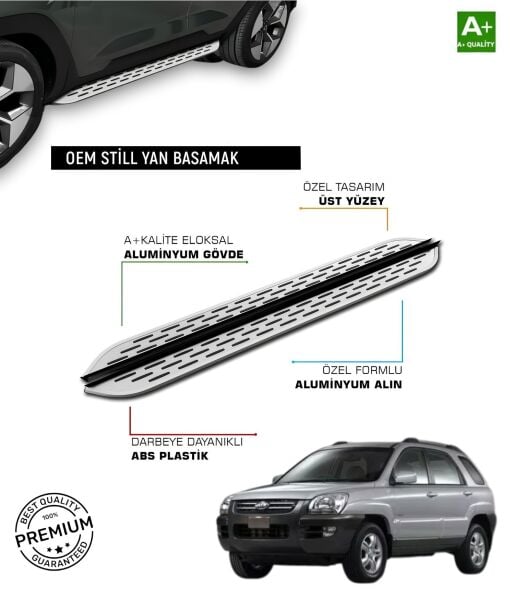 SPORTAGE 2004 2005 2006 2007 2008 2009 2010 ARACA ÖZEL YAN BASAMAK