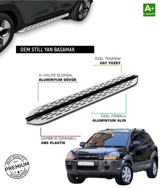 TUCSON 2004 2005 2006 2007 2008 2009 2010 2011 2012 2013 2014 ARACA ÖZEL YAN BASAMAK