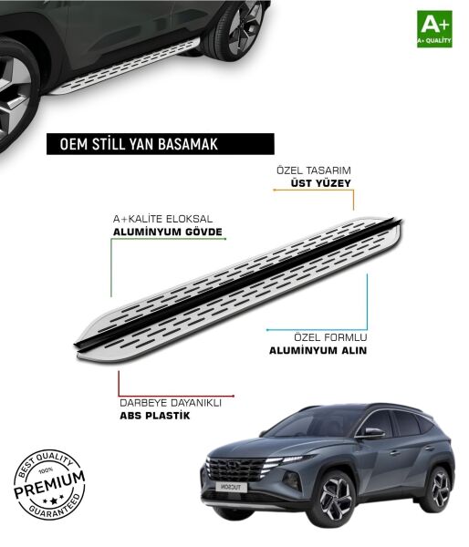 TUCSON 2021 2022 2023 2024 2025 ARACA ÖZEL YAN BASAMAK