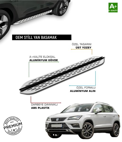 ATECA 2017 2018 2019 2020 2021 2022 2023 2024 2025 ARACA ÖZEL YAN BASAMAK