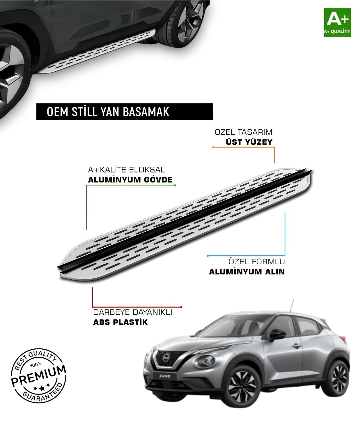 JUKE 2019 2020 2021 2022 2023 2024 2025 ARACA ÖZEL YAN BASAMAK