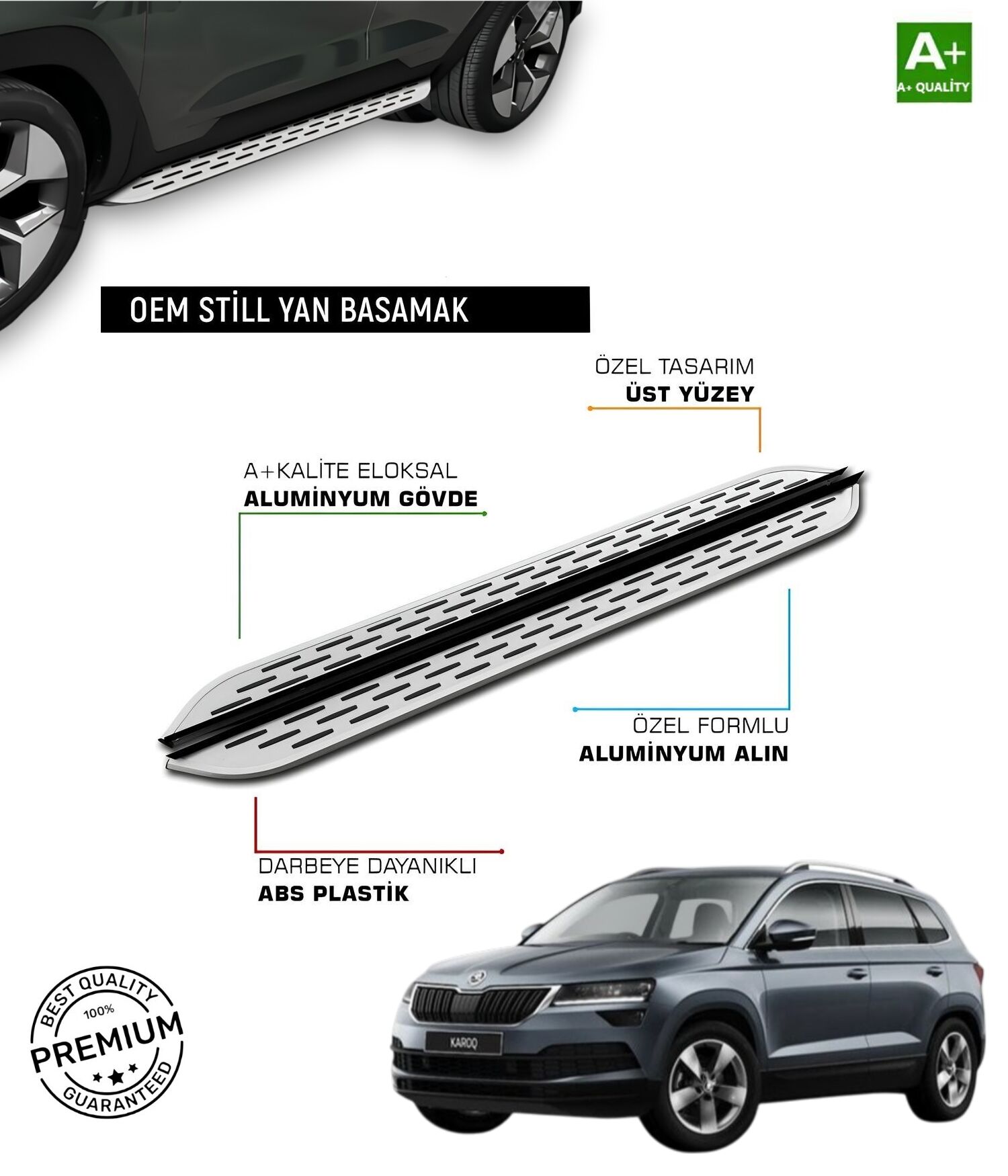 KAROQ 2018 2019 2020 2021 2023 2024 2025 ARACA ÖZEL YAN BASAMAK
