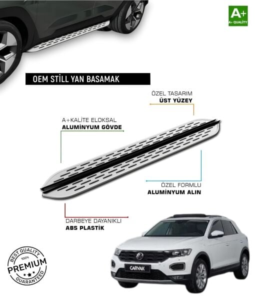 T-ROC 2019 2020 2021 2022 2023 2024 2025 ARACA ÖZEL YAN BASAMAK