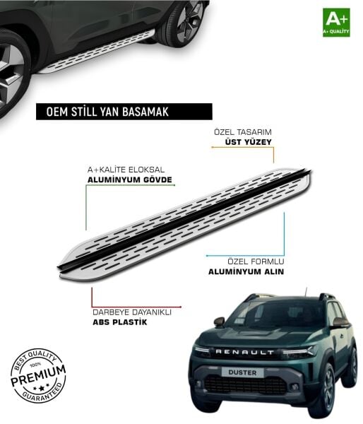 RENAULT DUSTER 2024 2025 ARACA ÖZEL YAN BASAMAK