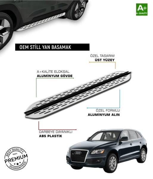Q5 2008 2009 2010 2011 2012 2013 2014 2015 2016 2017 ARACA ÖZEL YAN BASAMAK