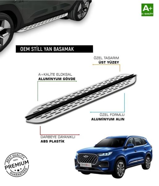 TİGGO 8 PRO 2022 2023 2024 2025 ARACA ÖZEL YAN BASAMAK