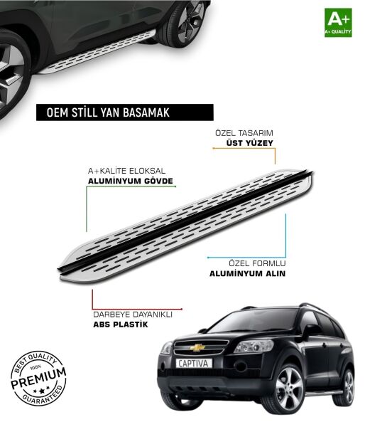 CAPTIVA 2007 2008 2009 2010 2011 2012 2013 2014 2015 2016 2017 2018 ARACA ÖZEL YAN BASAMAK