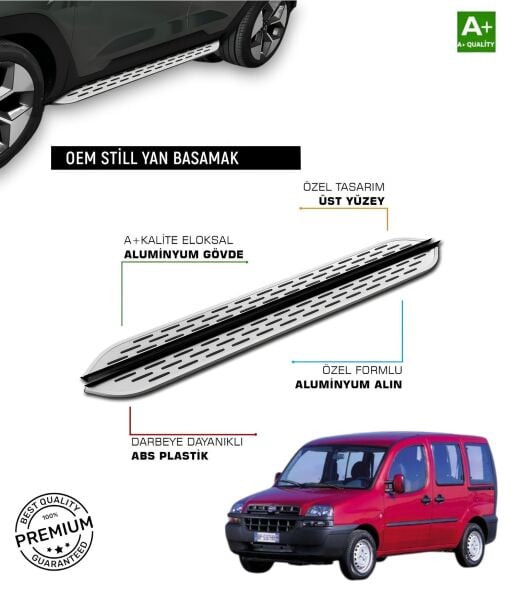 DOBLO 2001 2002 2003 2004 2005 2006 2007 2008 2009 2010 ARACA ÖZEL YAN BASAMAK