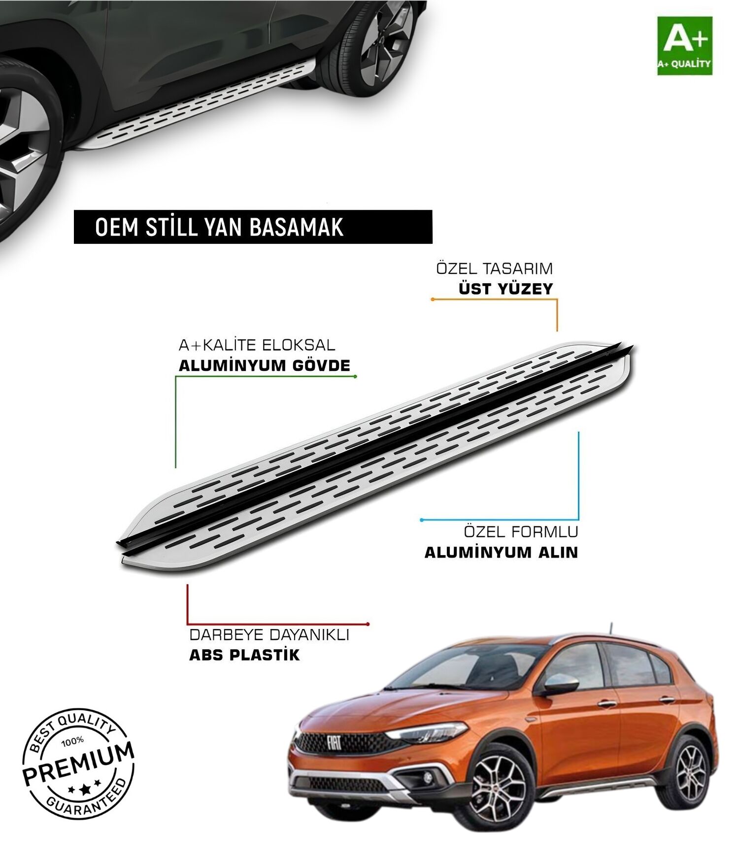 EGEA CROSS 2020 2021 2022 2023 2024 2025 ARACA ÖZEL YAN BASAMAK