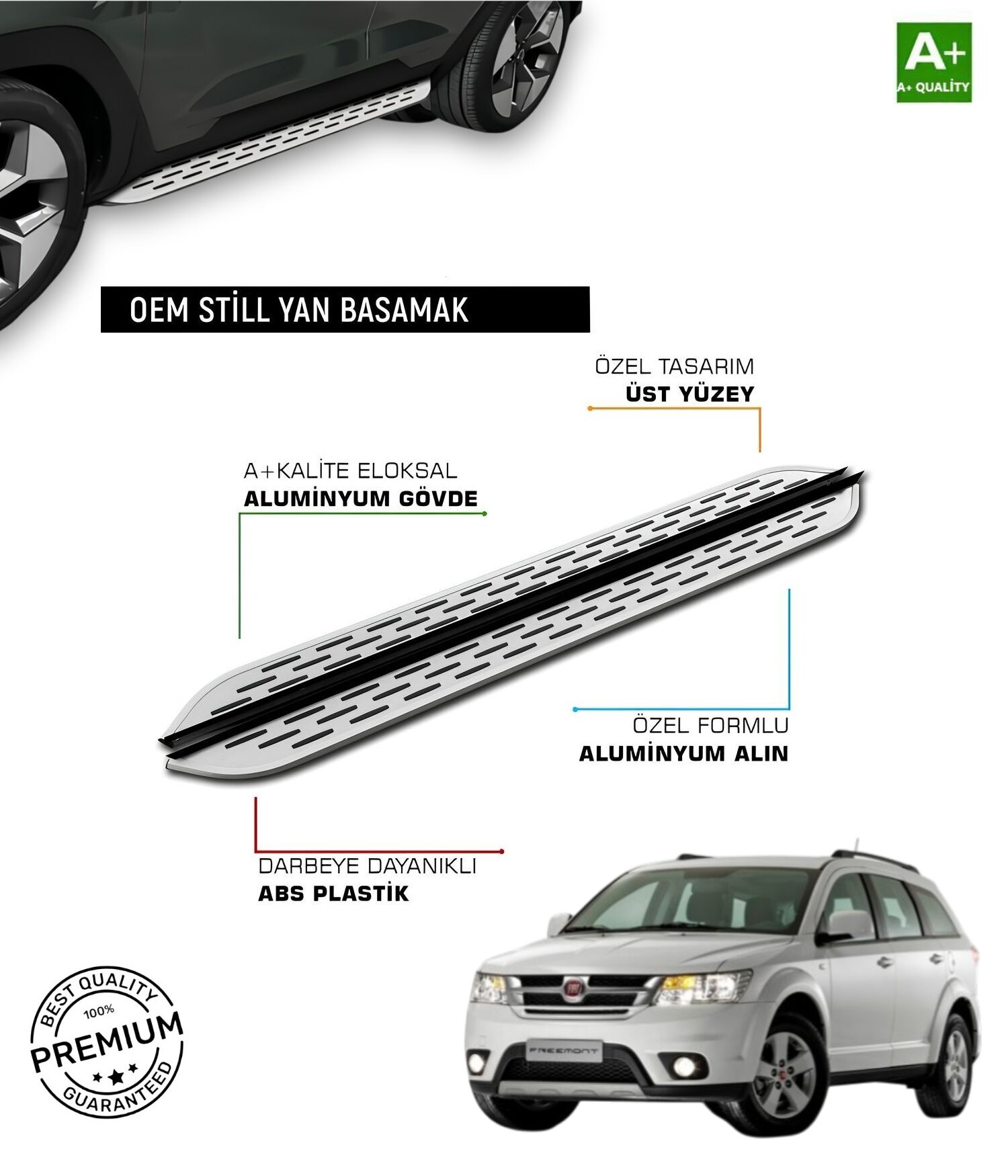 FREEMONT 2010 2011 2012 2013 2014 2015 2016 2017 2018 2019 2020 ARACA ÖZEL YAN BASAMAK