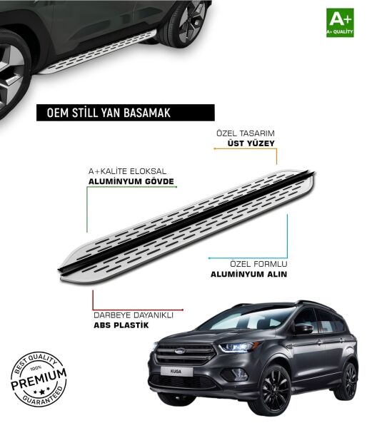 KUGA ST LİNE 2017 2018 2019 ARACA ÖZEL YAN BASAMAK