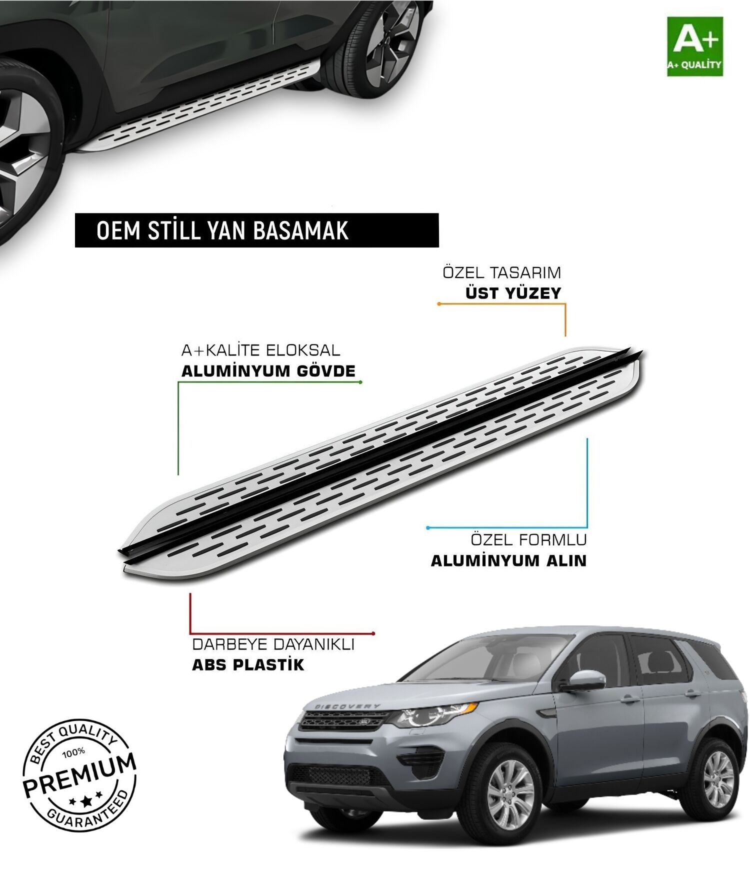 DİSCOVERY SPORT 1 2014 2015 2016 2017 2018 2019 ARACA ÖZEL YAN BASAMAK